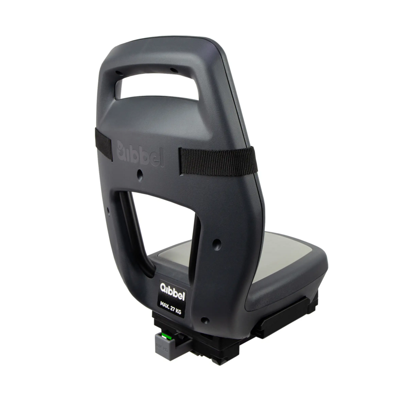 Fotelik rowerowy Qibbel Junior 6+ MIK HD do 25 kg Szary