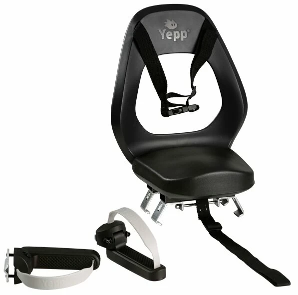 Fotelik rowerowy Thule Yepp Junior - do 35 kg na bagażnik Srebrno/Czarny