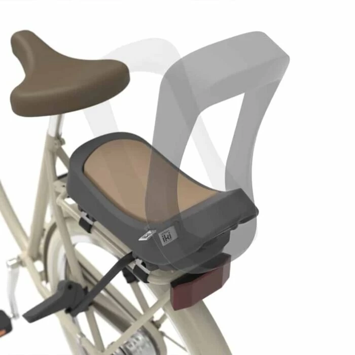 Fotelik rowerowy Urban Iki Junior do 35 kg bez mocowania Brązowy