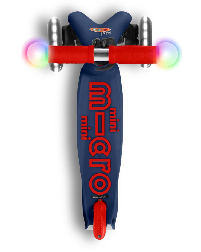 Hulajnoga dla dzieci Micro Mini Deluxe MAGIC LED Navy Blue
