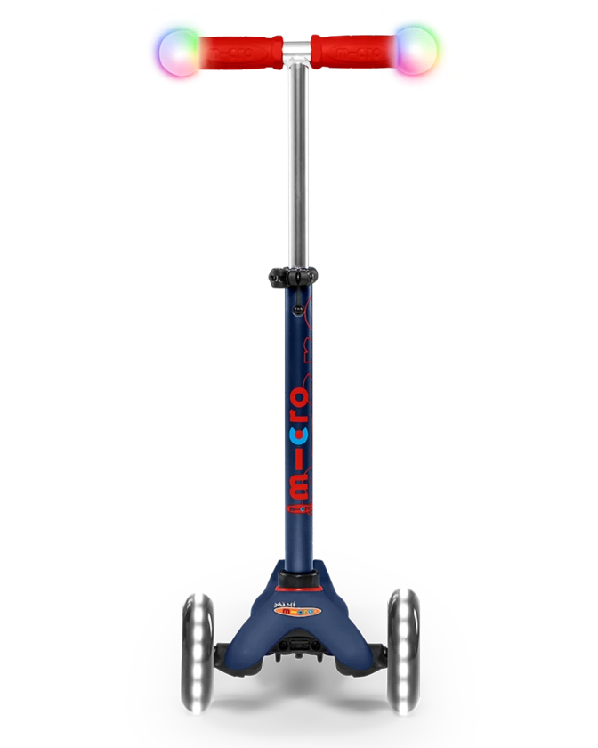 Hulajnoga dla dzieci Micro Mini Deluxe MAGIC LED Navy Blue