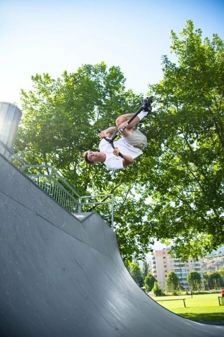 Hulajnoga dla dzieci Micro Ramp - wyczynowa hulajnoga dla początkujących Niebieski