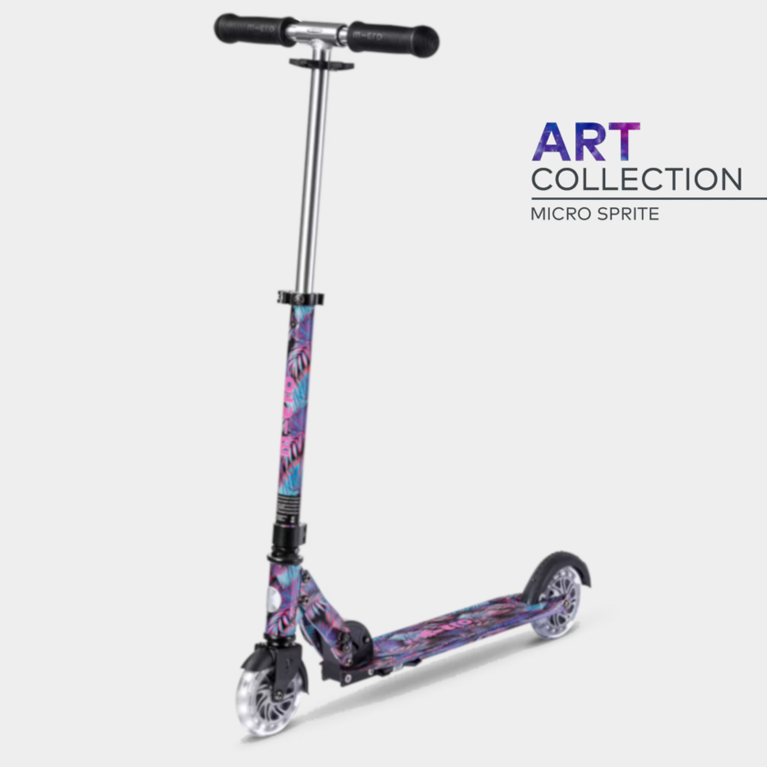 Hulajnoga dla dzieci Micro Sprite LED Art Collection Las Palmowy