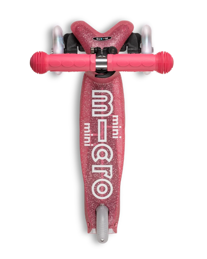 Hulajnoga dla dzieci Mini Mcro Deluxe Brokatowy LED Fairy Glitter LED Pink 