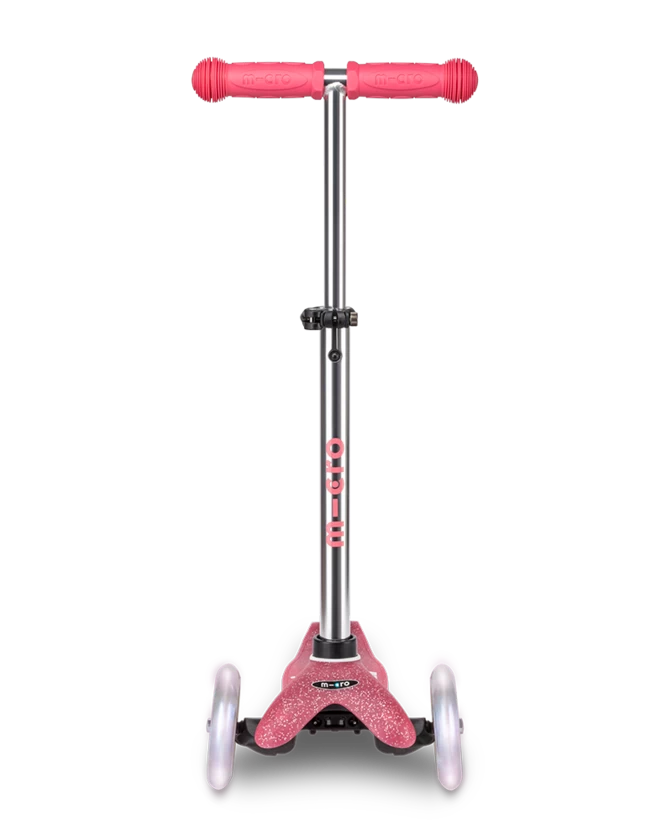 Hulajnoga dla dzieci Mini Mcro Deluxe Brokatowy LED Fairy Glitter LED Pink 