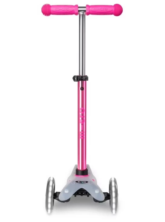 Hulajnoga dla dzieci Mini Micro Deluxe Flux LED Neochromowy różowy