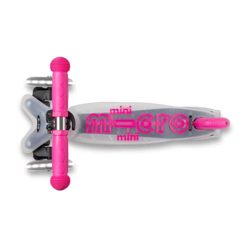 Hulajnoga dla dzieci Mini Micro Deluxe Flux LED Neochromowy różowy