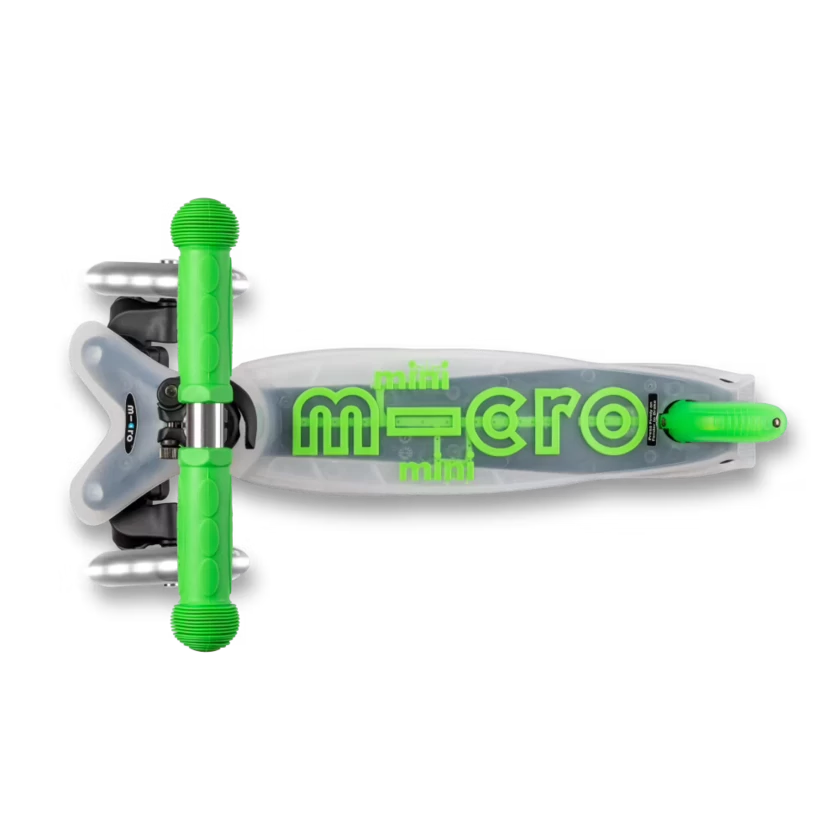 Hulajnoga dla dzieci Mini Micro Deluxe Flux LED Neonowy zielony