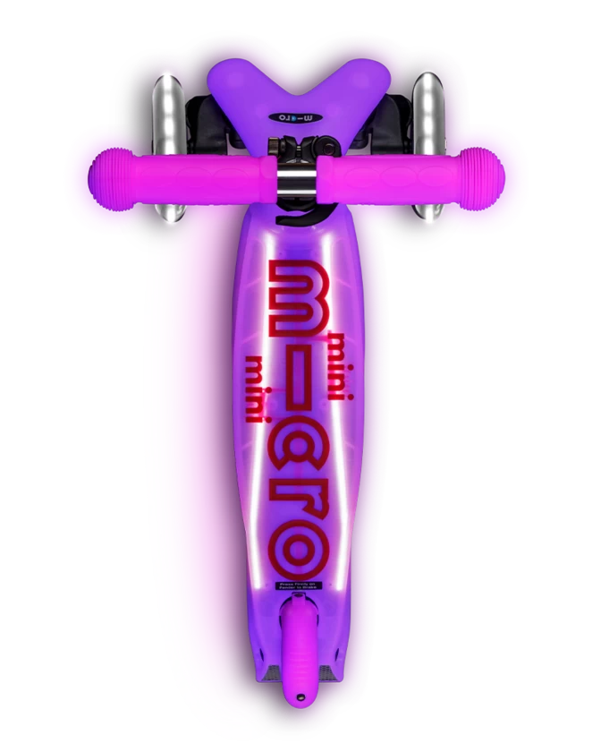 Hulajnoga dla dzieci Mini Micro Deluxe LED ze świecącym podestem Frosty Pink
