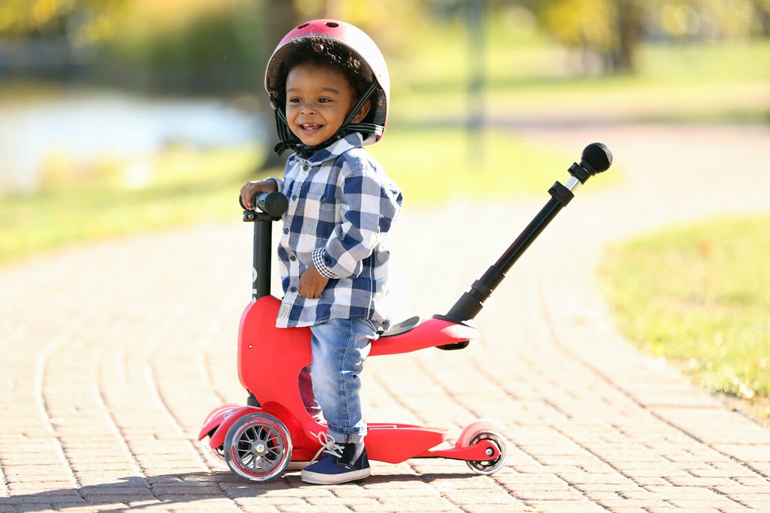 Jeździk i hulajnoga dla dzieci Mini2Go Deluxe Plus Miętowy