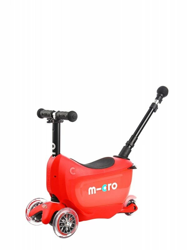 Jeździk i hulajnoga dla dzieci Mini2Go Deluxe Plus Czerwony