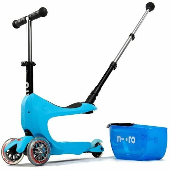 Jeździk i hulajnoga dla dzieci Mini2Go Deluxe Plus Niebieski
