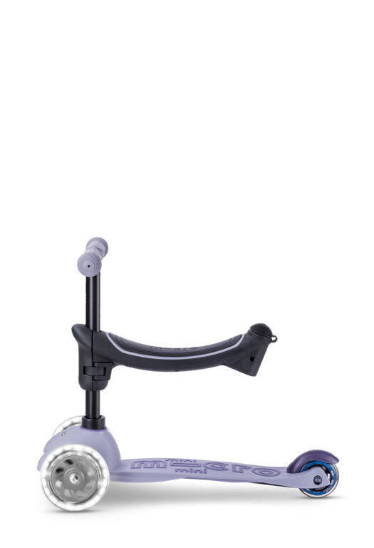 Jeździk i hulajnoga dla dzieci Mini2Grow Micro Deluxe Magic LED 2.0 Fioletowy