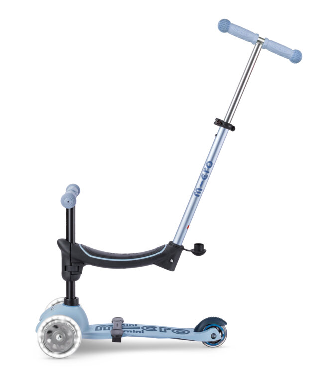 Jeździk i hulajnoga dla dzieci Mini2Grow Micro Deluxe Magic LED 2.0 Niebieski