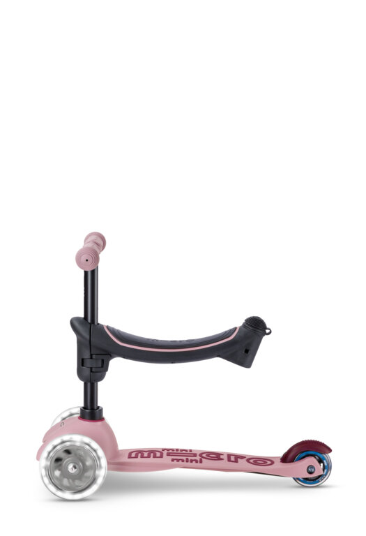 Jeździk i hulajnoga dla dzieci Mini2Grow Micro Deluxe Magic LED 2.0 Różowy