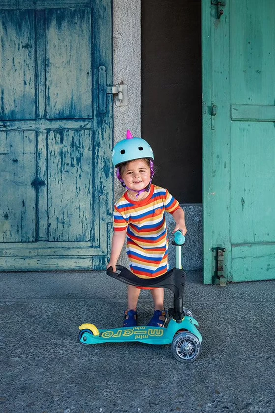 Jeździk i hulajnoga dla dzieci Mini Micro 3in1 Deluxe ECO  Miętowy