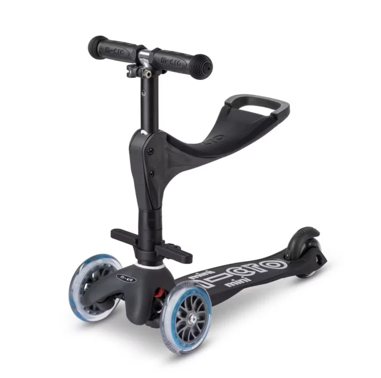 Jeździk i hulajnoga dla dzieci Mini Micro 3in1 Deluxe ECO  Czarny