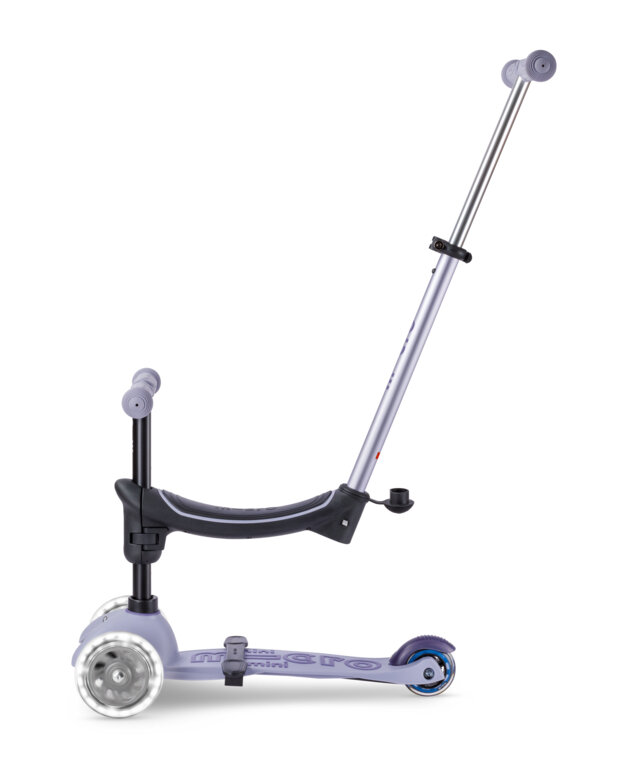Jeździk i hulajnoga dla dzieci Mini Micro Deluxe Rock & Go LED Fioletowy