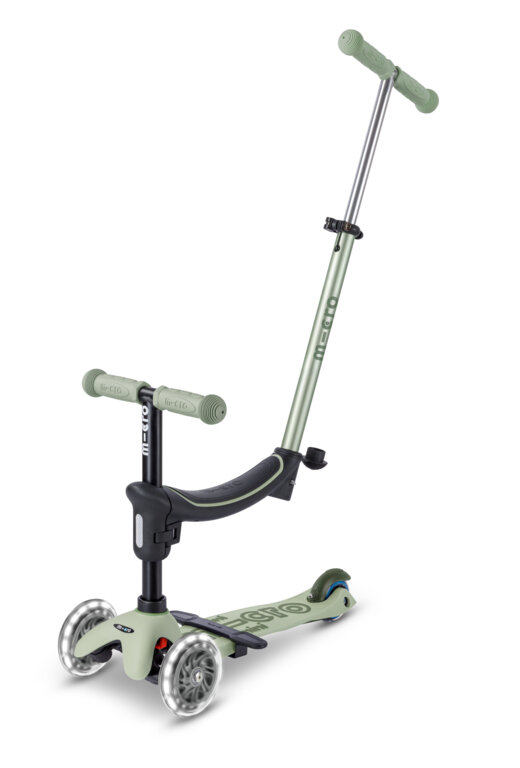 Jeździk i hulajnoga dla dzieci Mini Micro Deluxe Rock & Go LED Miętowy