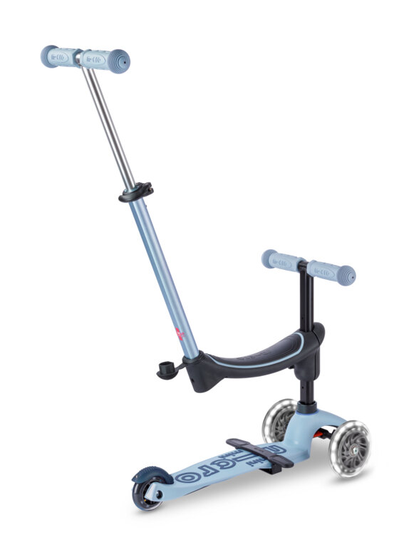 Jeździk i hulajnoga dla dzieci Mini Micro Deluxe Rock & Go LED Niebieski
