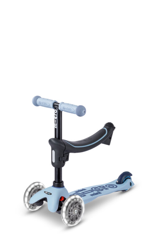 Jeździk i hulajnoga dla dzieci Mini Micro Deluxe Rock & Go LED Niebieski
