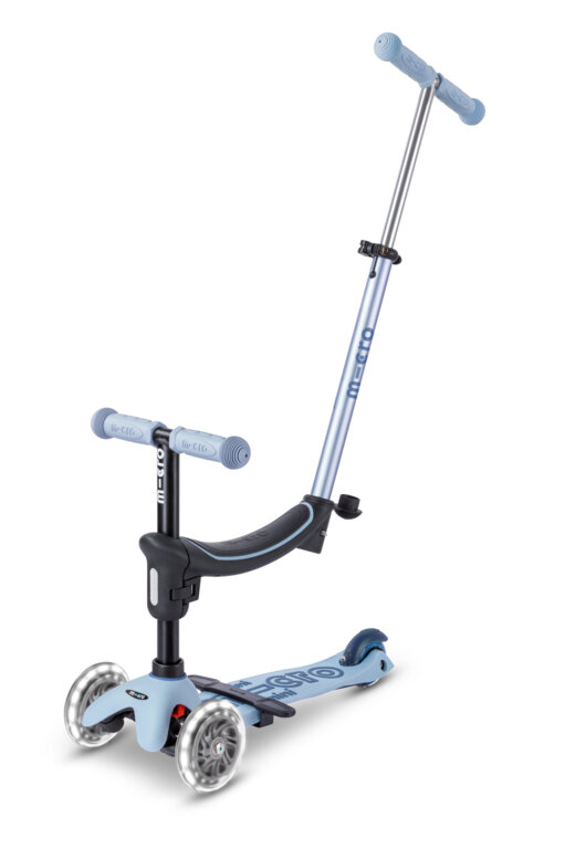 Jeździk i hulajnoga dla dzieci Mini Micro Deluxe Rock & Go LED Niebieski