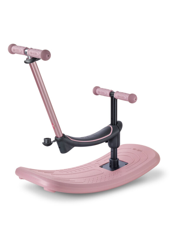 Jeździk i hulajnoga dla dzieci Mini Micro Deluxe Rock & Go LED Różowy