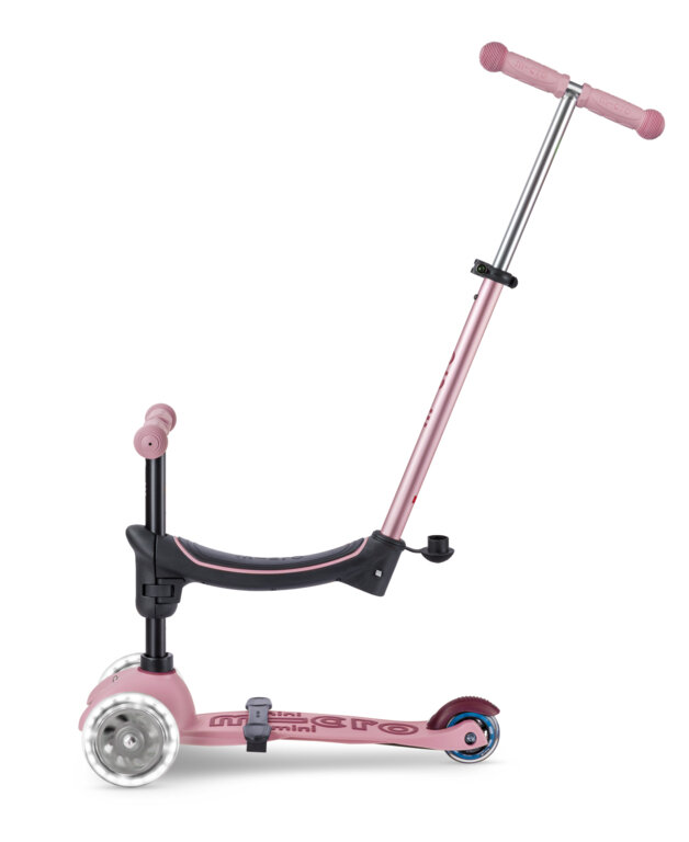 Jeździk i hulajnoga dla dzieci Mini Micro Deluxe Rock & Go LED Różowy