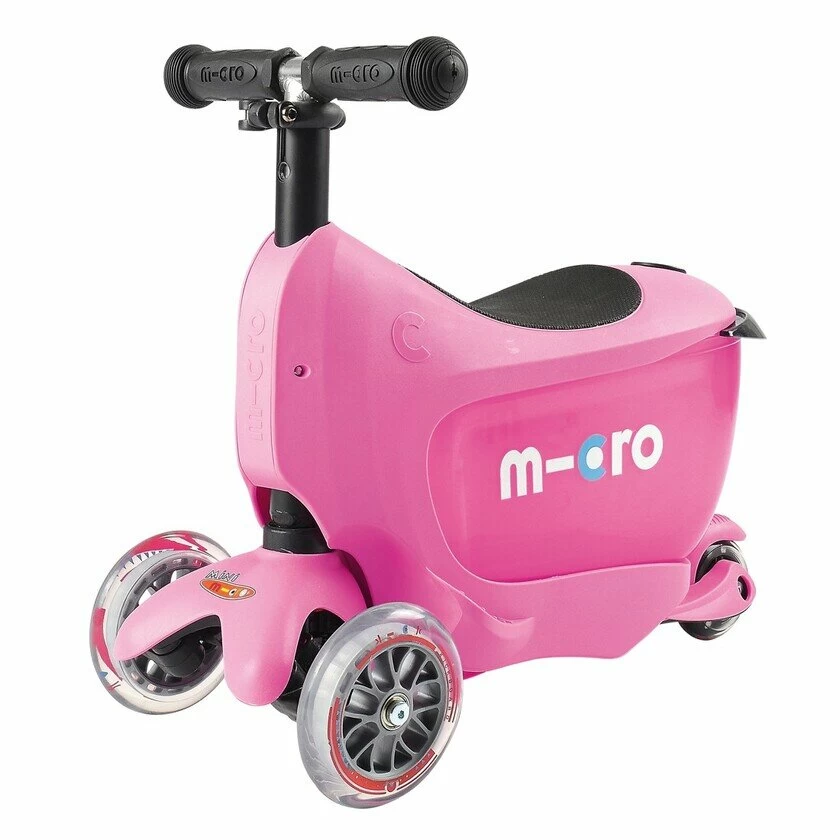 Jeździk i hulajnoga Mini2Go Deluxe Różowy