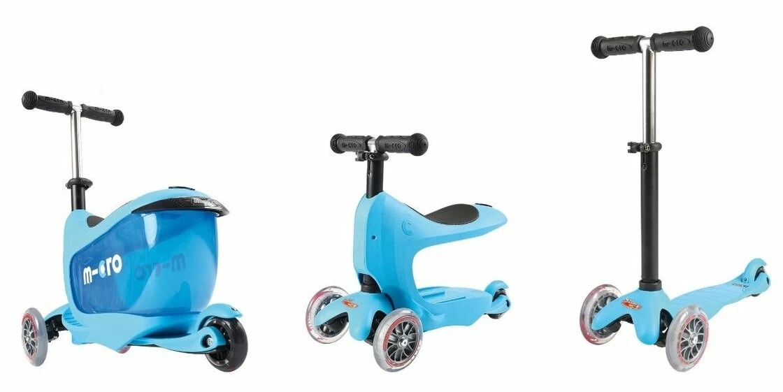 Jeździk i hulajnoga Mini2Go Niebieski