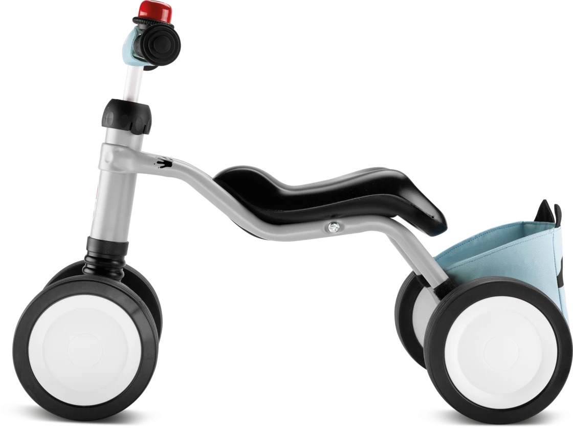 Jeździk Puky WUTSCH BUNDLE z torbą, dzwonkiem i osłoną kierownicy Grey Racoon