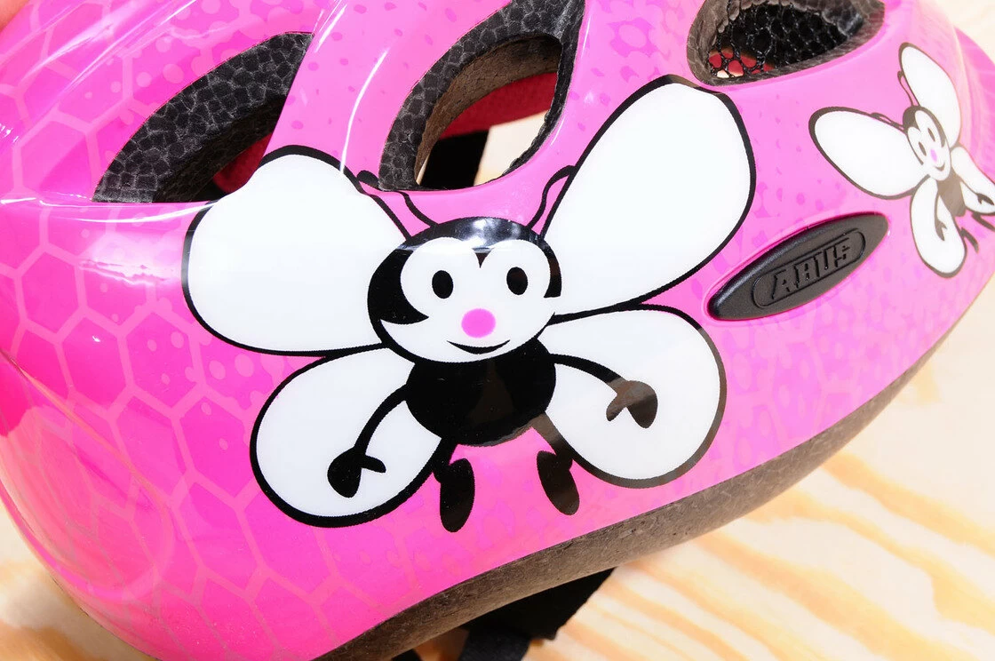 Kask dziecięcy ABUS Smiley Pink Bee