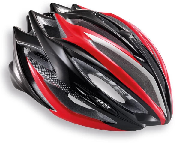 Kask MET Estro Czarno-Czerwony