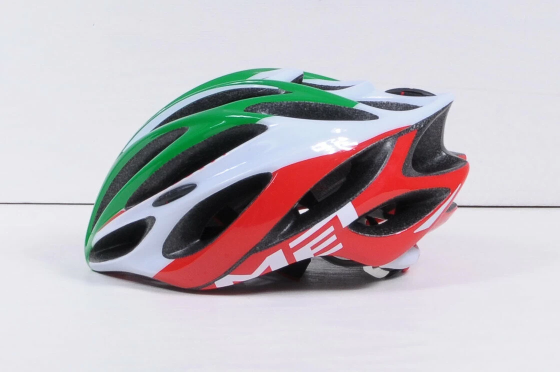 Kask MET Inferno UL Zielono-Czerwony  Rozmiar: M