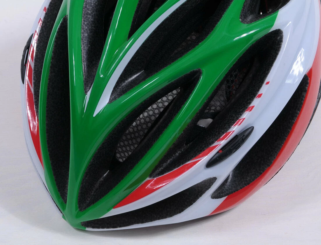 Kask MET Inferno UL Zielono-Czerwony  Rozmiar: M