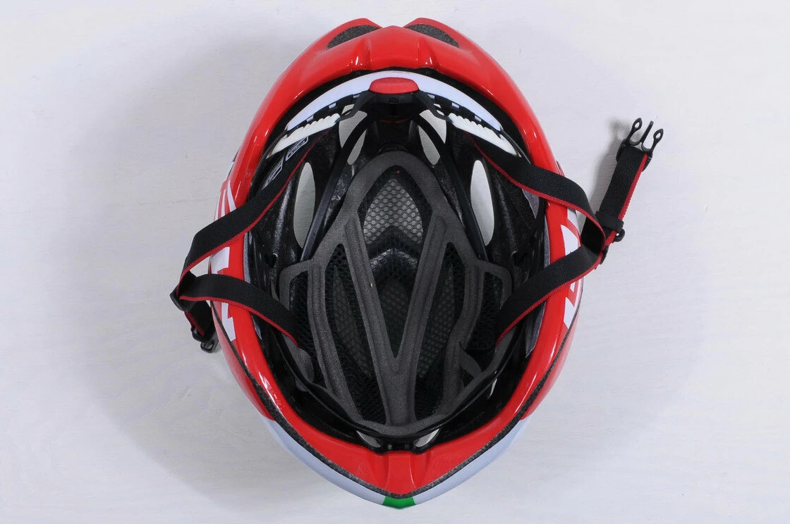 Kask MET Inferno UL Zielono-Czerwony  Rozmiar: M