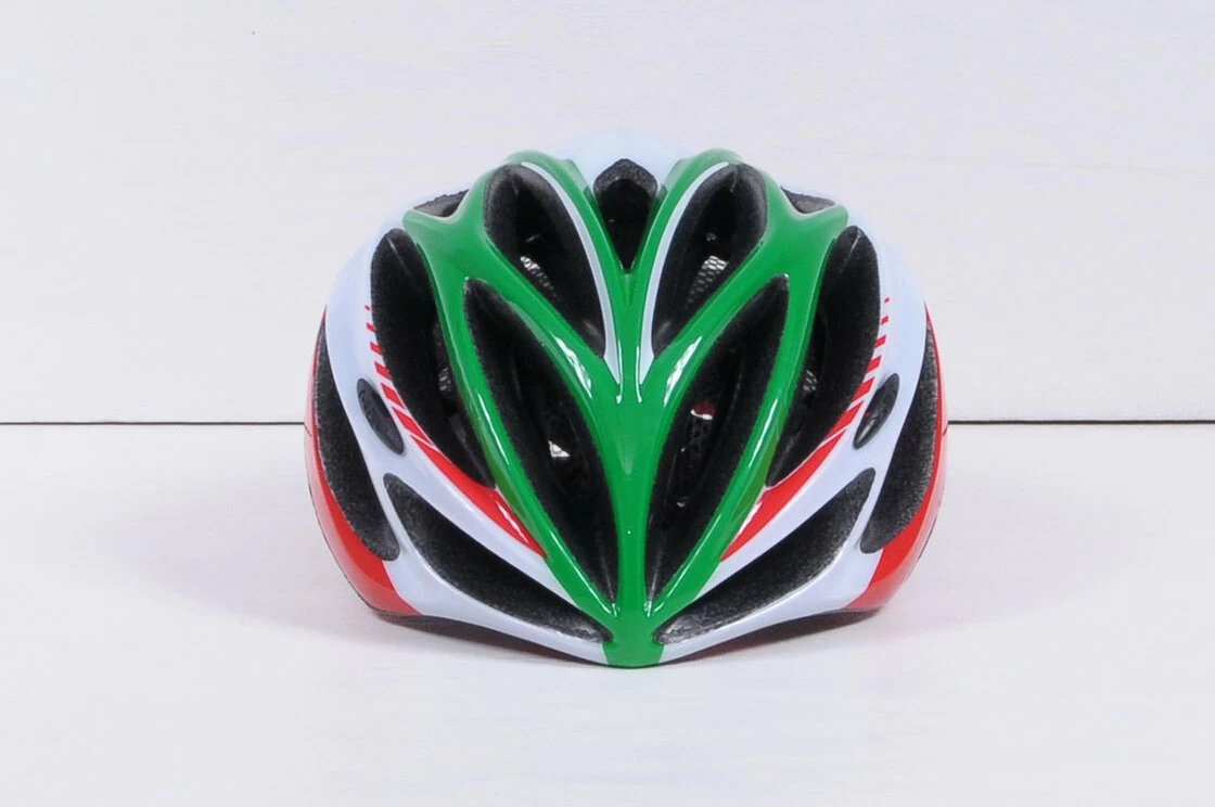 Kask MET Inferno UL Zielono-Czerwony  Rozmiar: M