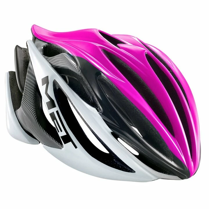 Kask MET Stradivarius Czarno-różowy Rozmiar M