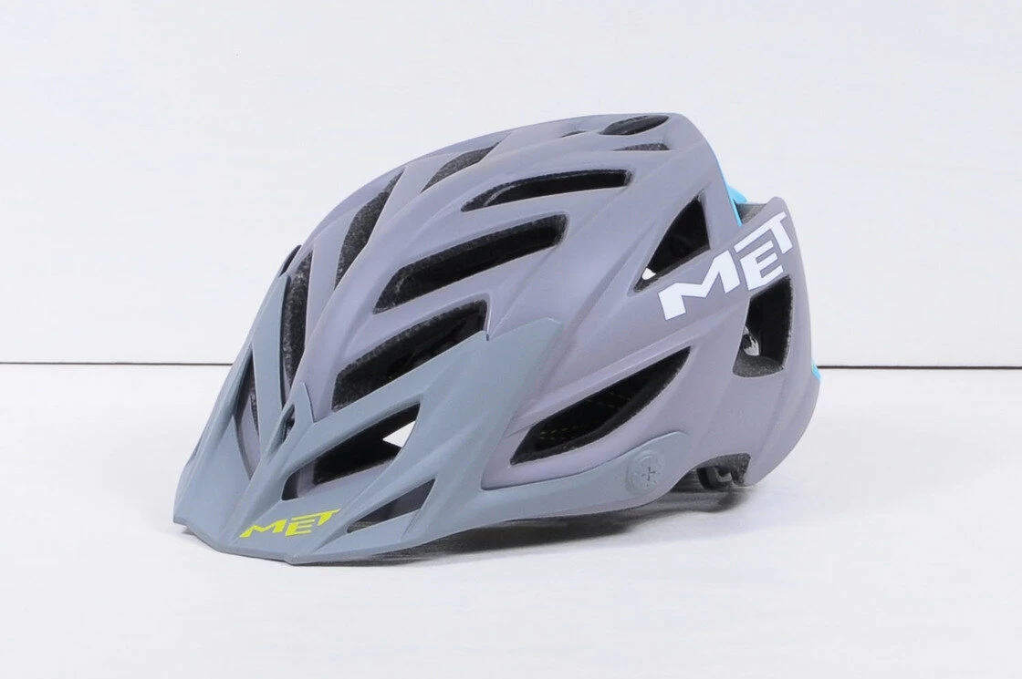 Kask MET Terra szaro - niebieski