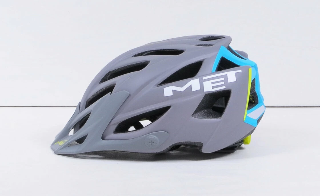 Kask MET Terra szaro - niebieski