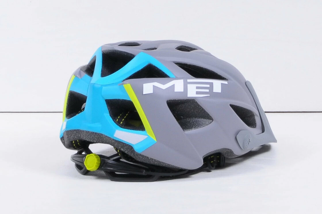Kask MET Terra szaro - niebieski