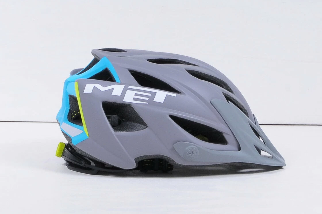 Kask MET Terra szaro - niebieski