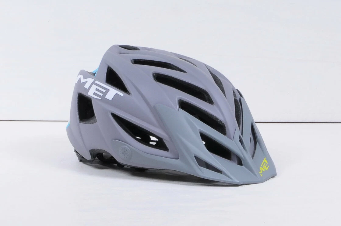 Kask MET Terra szaro - niebieski