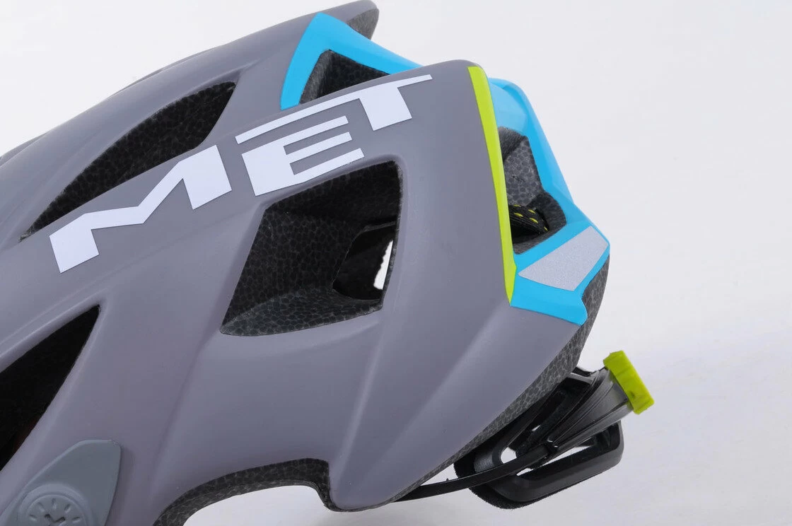 Kask MET Terra szaro - niebieski