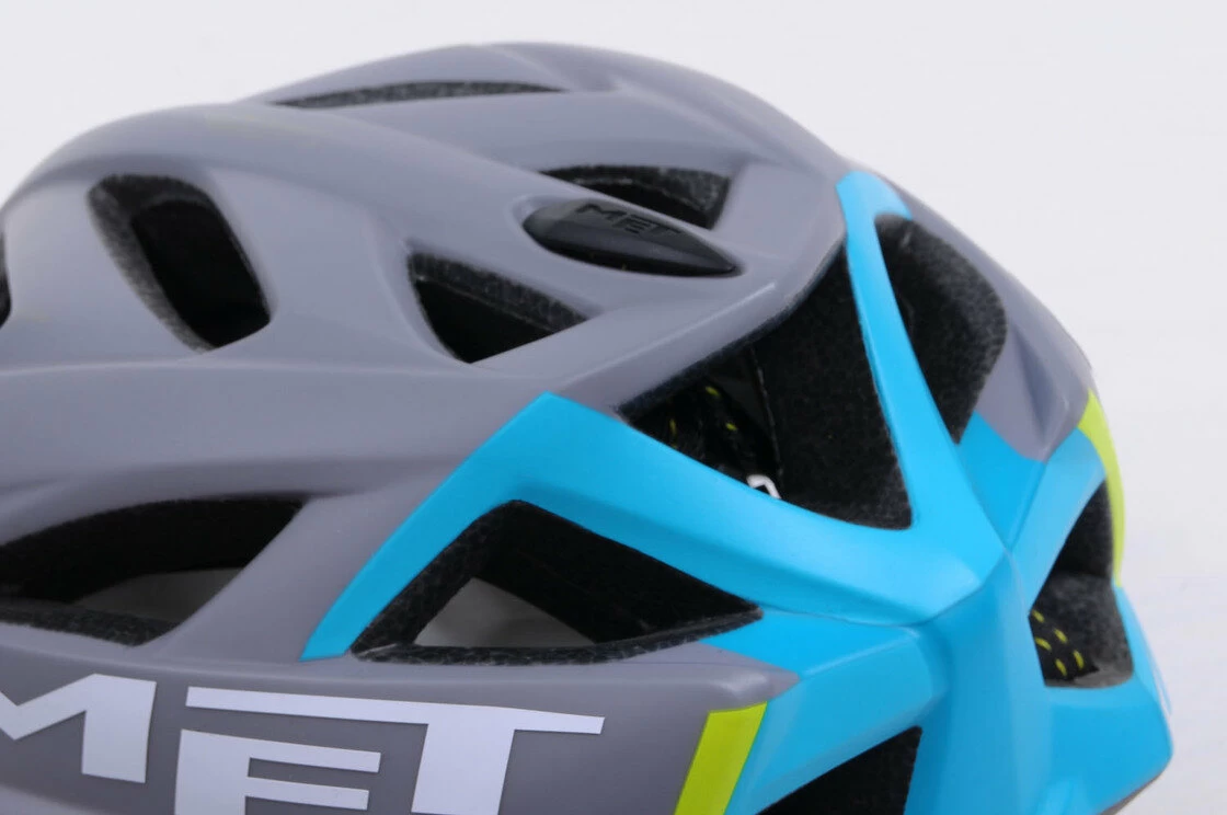 Kask MET Terra szaro - niebieski