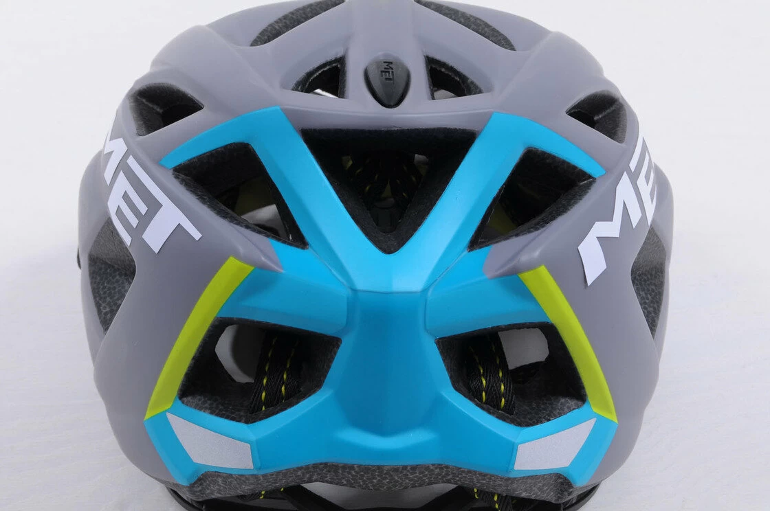 Kask MET Terra szaro - niebieski
