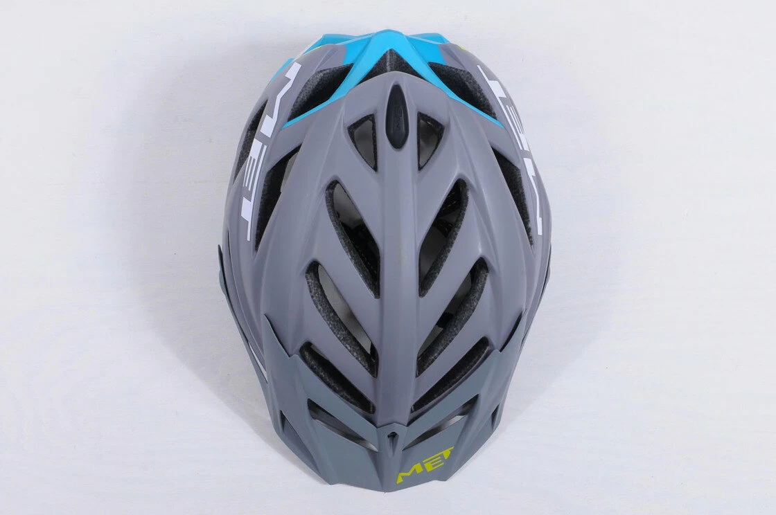 Kask MET Terra szaro - niebieski