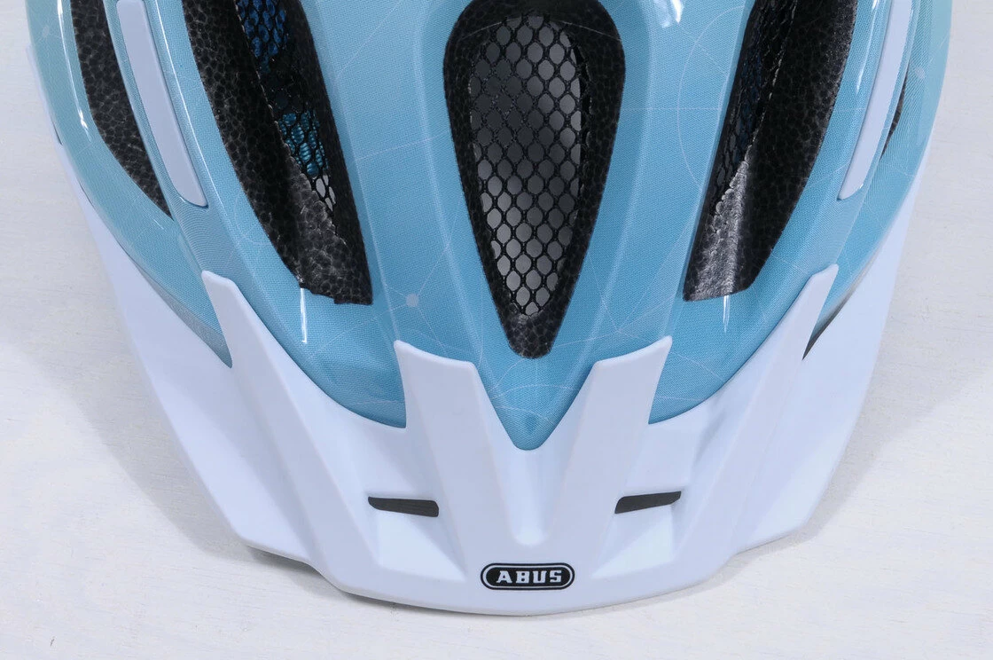 Kask rowerowy ABUS Aduro 2.0 Art - niebieski / pomarańczowy L - 58-62 cm