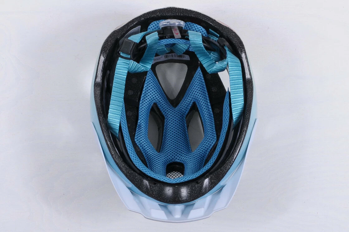 Kask rowerowy ABUS Aduro 2.0 Art - niebieski / pomarańczowy L - 58-62 cm