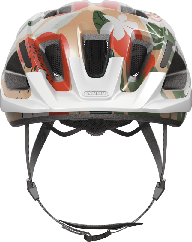 Kask rowerowy Abus Aduro 3.0 LED Orange Palm Rozmiar L: 58-62 cm
